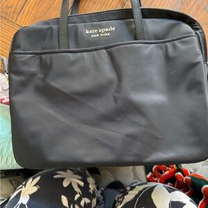 Kate Spade Black IPad/Small MacBook Tote